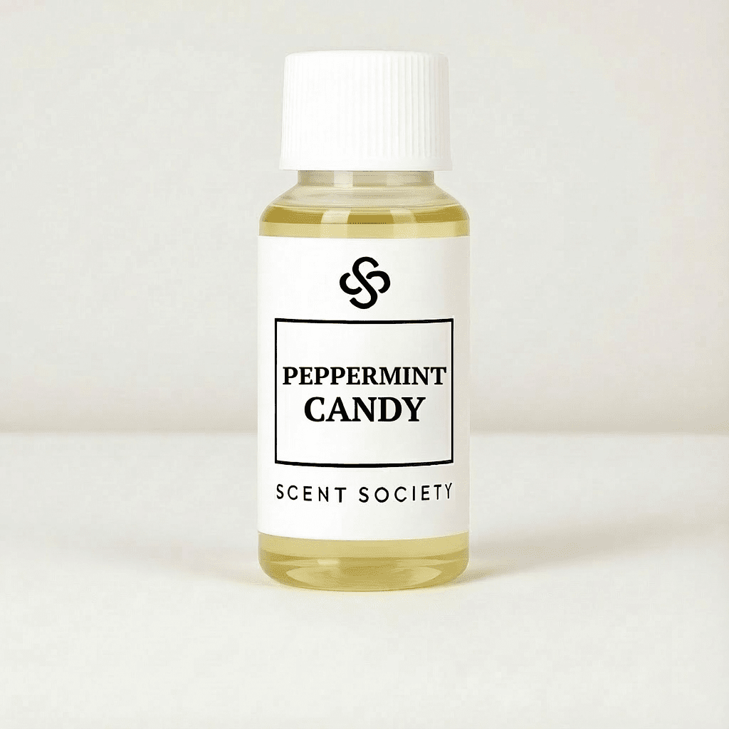 Bottle of 'Peppermint Candy' by Scent Society on a white background