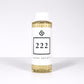 Scent Society diffuser fragrance oil in clear 100ml bottle labeled 222, with white cap on neutral background.