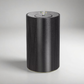 Scent Society Intro compact black diffuser with vertical ribbed texture, flat circular top, and LED indicator lights, shown standing upright on a neutral background for desktop or small space scenting.