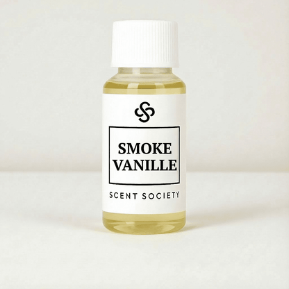 Bottle of 'Smoke Vanille' by Scent Society on a white background