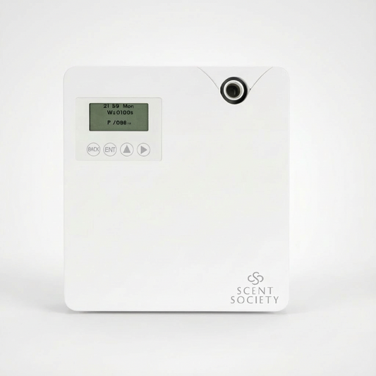 Scent Society's Founder oil diffuser on a white studio background