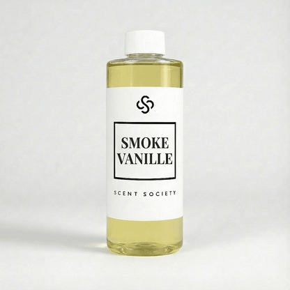 Bottle of 'Smoke Vanille' by Scent Society on a white background
